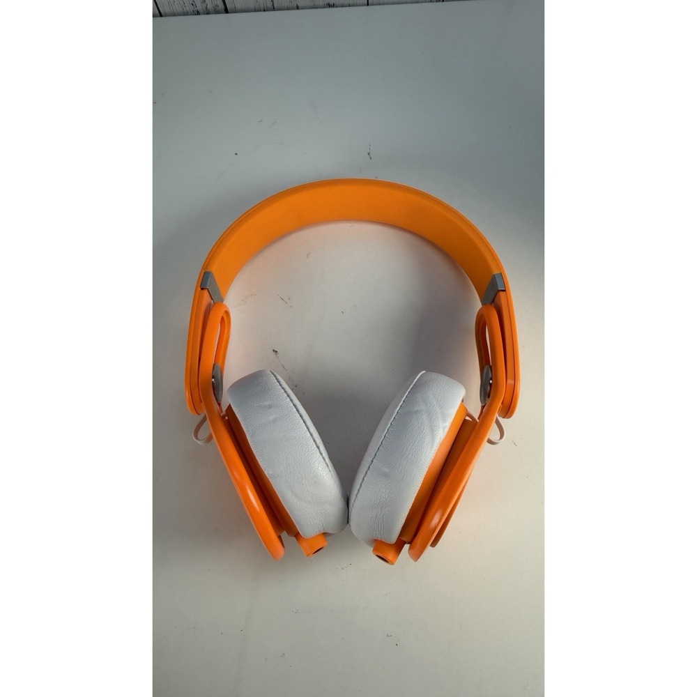 Beats Mixr Headphones Orange w/ Wire-Case & Cable